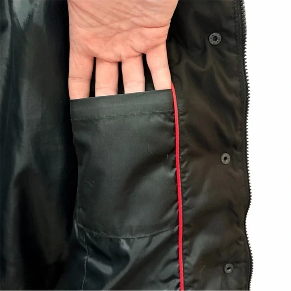 Tommy Hilfiger Women XXL Black Down Feathers Winter Puffer Jacket Faux Fur Hood - Picture 12 of 16